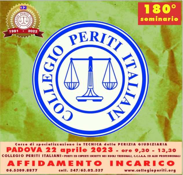 56deg Seminario AFFIDAMENTO INCARICO a PADOVA 22 APRILE 2023