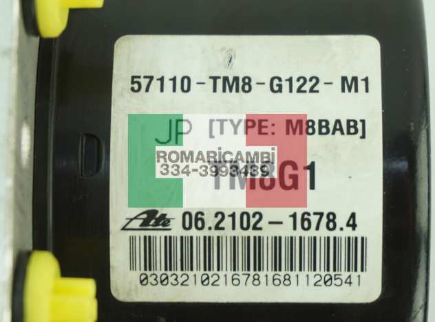 57110TM8G122M1 Honda Insight II pompa centralina ABS Euro 448