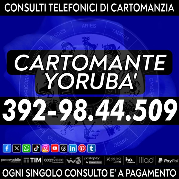 La serenità esiste per tutti! Contattami e la troveremo insieme! il Cartomante Yorubà