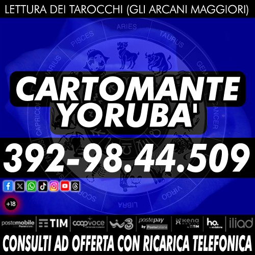 Cambia il tuo presente e il tuo futuro grazie ad 1 consulto di Cartomanzia con il Cartomante YORUBA'