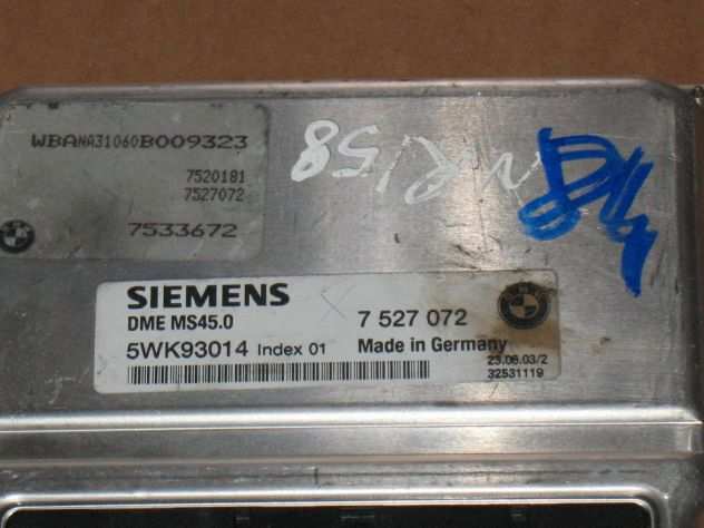 5WK93014 7527072 ECU BMW E60 SIEMENS DME MS45.0 5WK93014 7527072 7 527 072