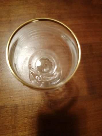 6 bicchieri in cristallo di bohemia da liquore