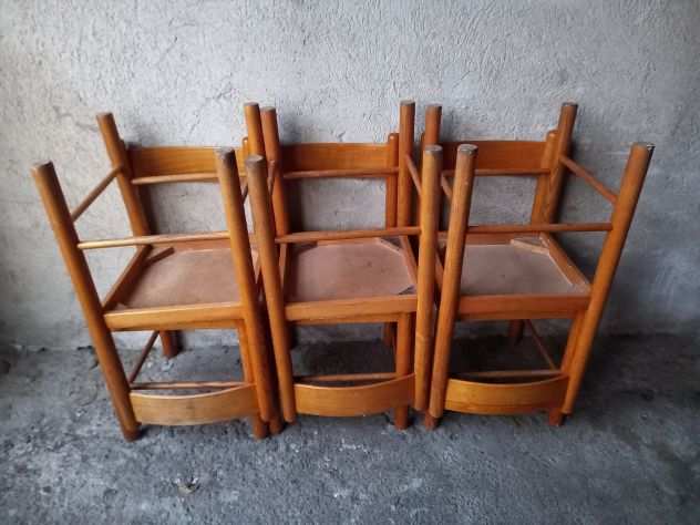 6 sedie in legno rustico USATO LEGGI DESCRIZIONE