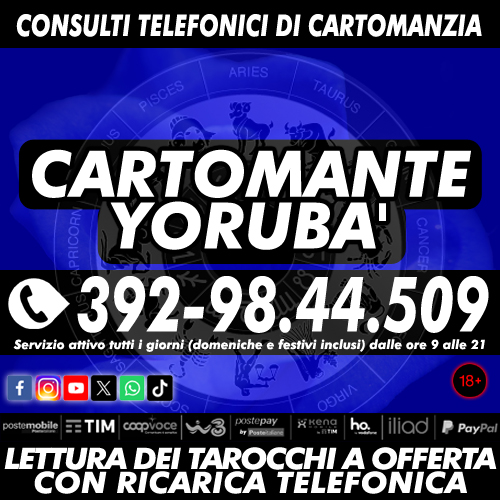 Affronta il tuo futuro con la cartomanzia del Cartomante YORUBA'!