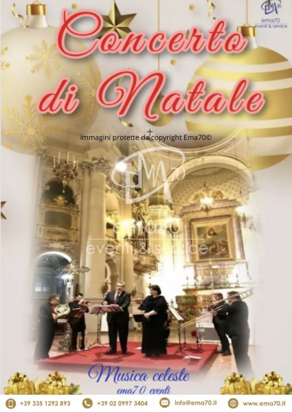 CONCERTO DI NATALE - TRIBUTO ENNIO MORRICONE CONCERTI DI NATALE -MUSICHE DI NATALE - SACRI CLASSICI