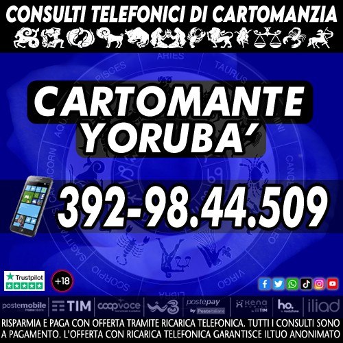 Il Cartomante Yorubà è presente anche su: Facebook, Instagram, Youtube, Tiktok, WhatsApp e X