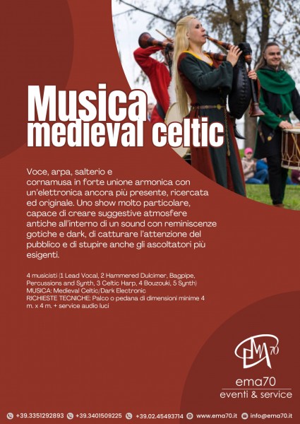 MUSICA MEDIEVAL CELTIC - PER EVENTI AZIENDALI - EVENTI PRIVATI - EVENTI PUBBLICI 