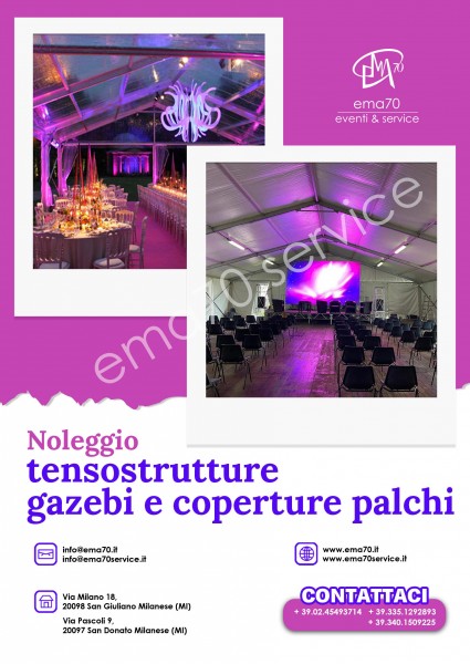 NOLEGGIO GAZEBI - PER EVENTI AZIENDALI - EVENTI PRIVATI - EVENTI PUBBLICI  -  CONVENTION MEETING - SFILATE DI MODA 