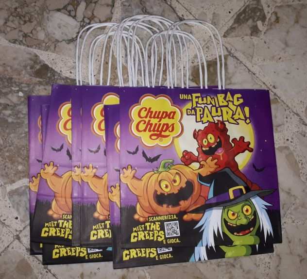 7 Bustine Chipa Chups Halloween