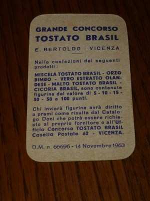7 figurine punti tostato brasil 1963