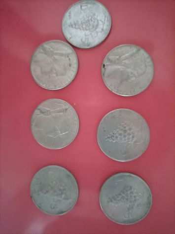 7 monete da 5 lire