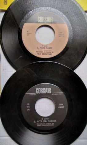 7 rari dischi a 45 giri di FRED BORZACCHINI degli anni 50 e 60