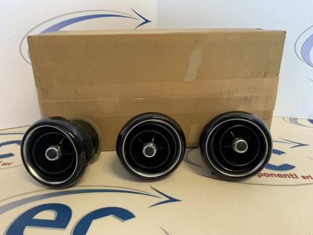 71807614 KIT 3 PEZZI BOCCHETTE ARIA NERO LUCIDO ORIGINALI FIAT