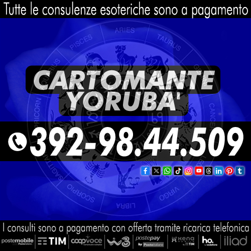 Non chiamare gli 899, perdi solo tempo e denaro...chiama solo Yorubà, il Cartomante