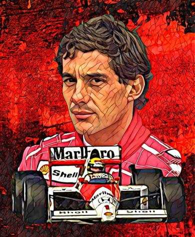 730 2023 - limited edition Giclegravee - Ayrton Senna - 2023 - Artwork