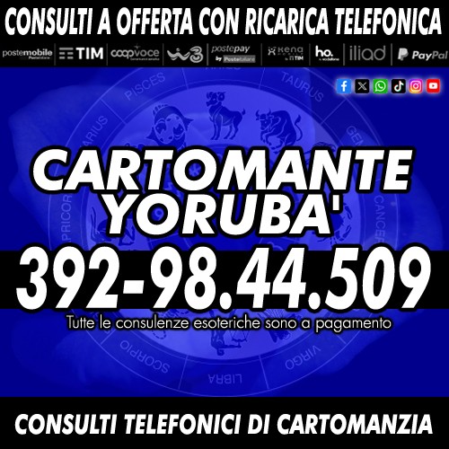 ¸.•*´¨`*•.¸CARTOMANTE YORUBA - LETTURA DEI TAROCCHI AL CELLULARE¸.•*´¨`*•.¸