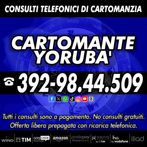 Da circa 30 anni alla ribalta nel mondo dell'occulto: Cartomante Yorubà