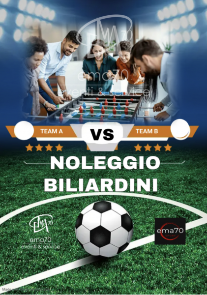 NOLEGGIO CALCIO BALILLA 2 CONTRO 2 - NOLEGGIO  SPETTACOLI - PER EVENTI SPORTIVI – ASSOCIAZIONI – PER EVENTI AZIENDALI - EVENTI PRIVATI - EVENTI PUBBLICI - FAMILY DAY