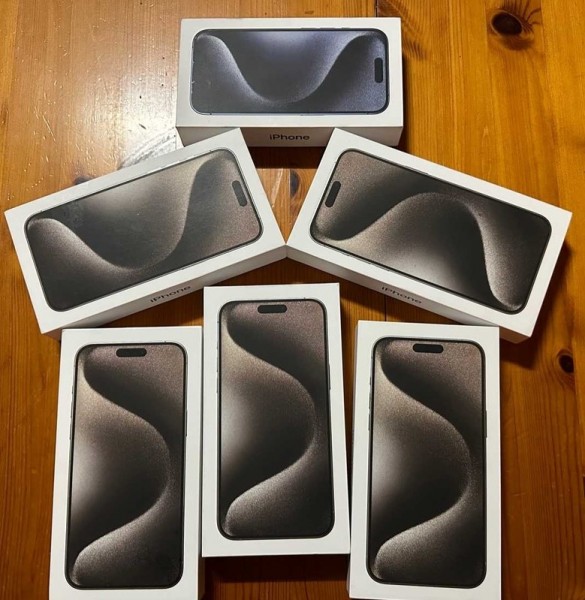 Apple iPhone 15 Pro 128GB = 550 EUR , iPhone 15 Pro Max 256GB = 600 EUR, iPhone 15 128GB = 400 EUR , iPhone 15 Plus 128GB = 430 EUR,  iPhone 14 Pro 128GB = 430 EUR , iPhone 14 Pro Max 128GB = 450 EUR , iPhone 14 128GB = 350 EUR , iPhone 14 Plus 128GB