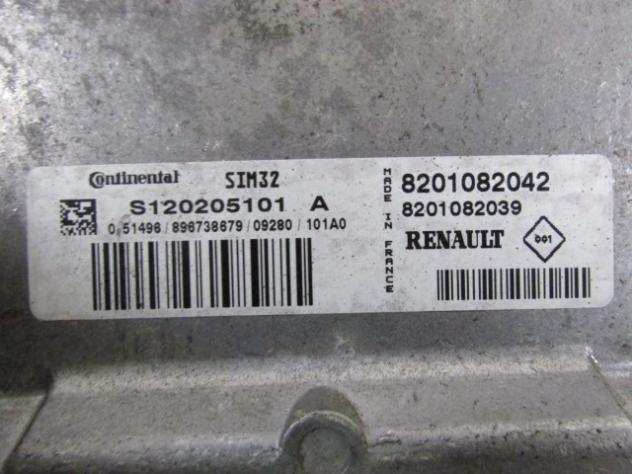 8201082042 KIT ACCENSIONE AVVIAMENTO DACIA SANDERO 1.2 B 55KW 5M 5P (2009) RICAMBIO USATO 8201082039 8201013757 8200826300