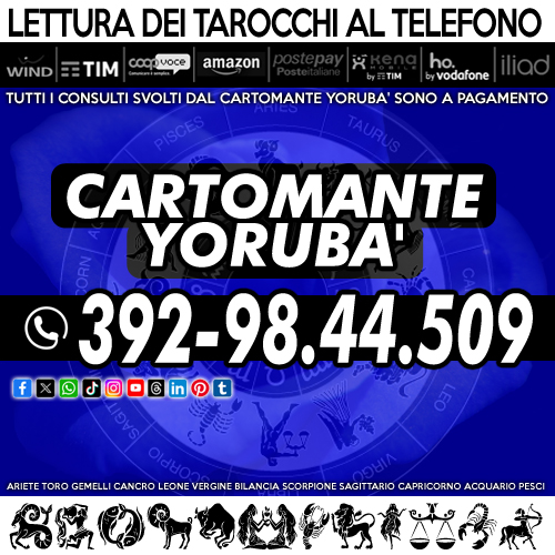 Consulenza esoterica con il Cartomate Yorubà