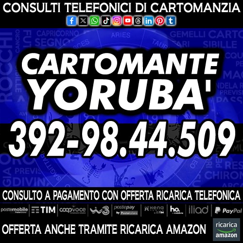  Consulto telefonico di Cartomanzia su appuntamento.