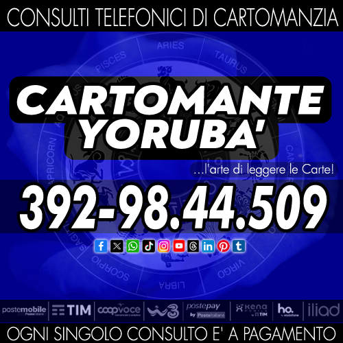 Cartomanzia accurata per ogni situazione con il Cartomante Yorubà