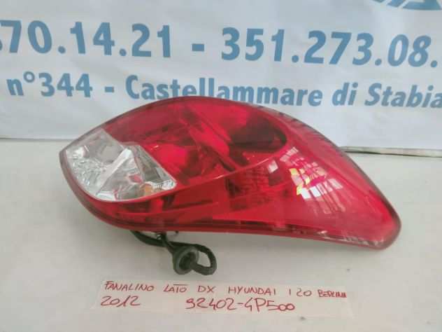 92402-4P500 FANALE FANALINO POSTERIORE DESTRO HYUNDAI I20 ANNO 2012