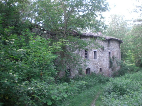 Rustico ex mulino in sassi vic.ze ruscello con terreno 3 ettari