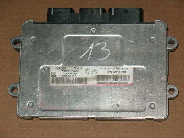 9675916480 ECU PEUGEOT 207 208 C3 VALEO V34.1 CMDE9675916480 HW 9666591380