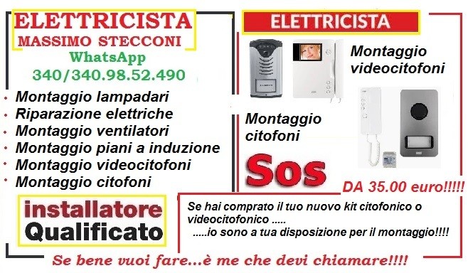 Elettricista montaggio plafoniere led a Roma 