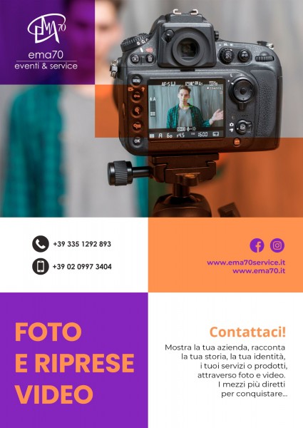 SERVIZI FOTOGRAFICI E RIPRESE VIDEO - PER EVENTI AZIENDALI - EVENTI PRIVATI - EVENTI PUBBLICI - EVENTI SPORTIVI MEETING CONVENTION SFILATE DI MODA – SPETTACOLI TEATRALI – SAGGI DI DANZA 