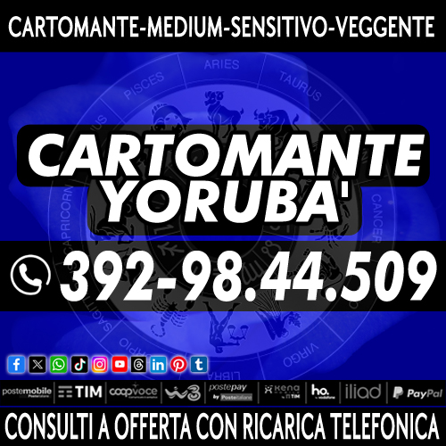 ¸.•*´¨`*•.¸Consulti con il Cartomante Yoruba'¸.•*´¨`*•.¸