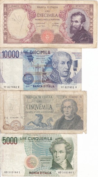 Banconote e Monete della Lira ed Estere