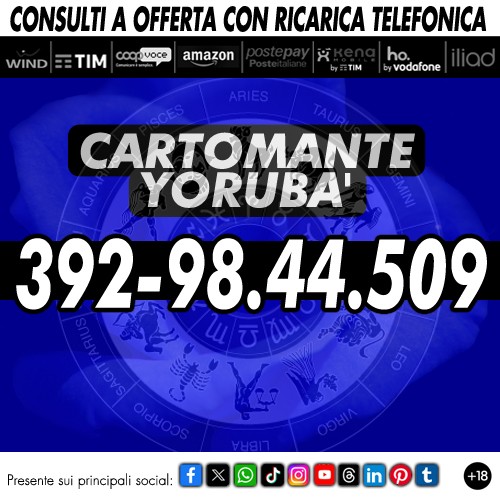  Consulto telefonico di Cartomanzia su appuntamento.