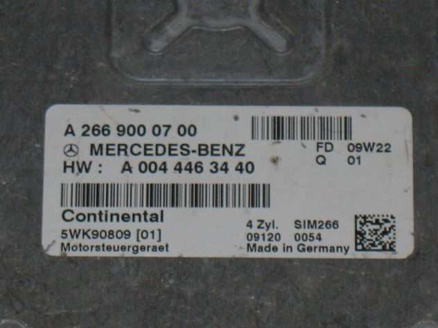 A2669000700 ECU CENTRALINA MERCEDES SIM266 A0044463440 5WK9080901 5WK90809 01