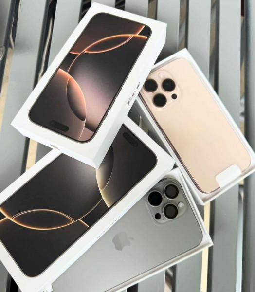 Apple iPhone 16 Pro 128GB = 550 EUR , iPhone 16 Pro Max 256GB = 650 EUR, iPhone 16 128GB = 420 EUR , iPhone 16 Plus 128GB = 450 EUR, Apple iPhone 15 Pro 128GB = 430 EUR , iPhone 15 Pro Max 256GB = 490 EUR, iPhone 15 128GB = 350 EUR