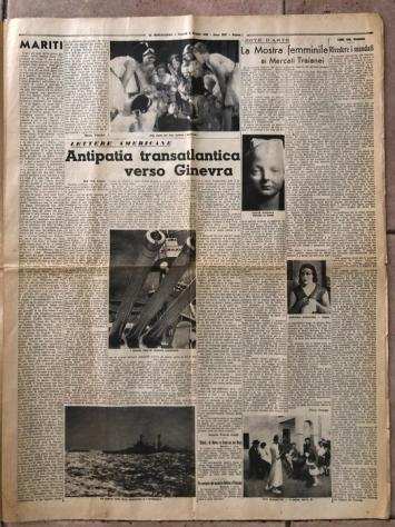 AA. VV. - Costituzione Impero - Rarissimo - Il Messaggero - Giornale completo 8 pagine - 1936