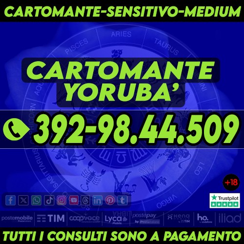 Con il Cartomante YORUBA' sono garantite soluzioni al 100%