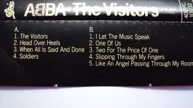 ABBA THE VISITORS audiocassetta 0riginale 1981