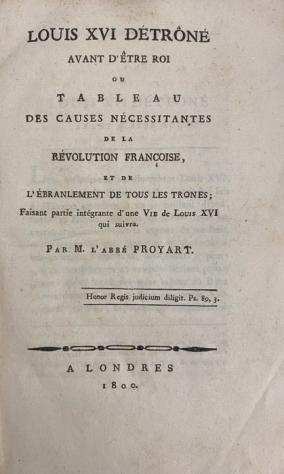 Abbe Proyart - Avant DEtre Roi - 1800