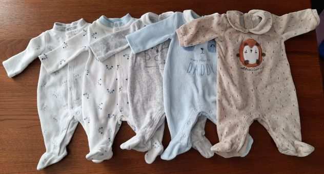 Abbigliamento neonato 6 tutine 0-1 mese