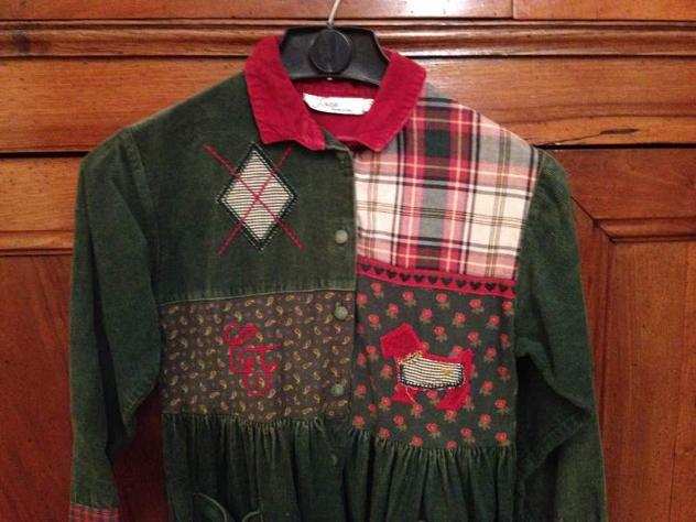 Abito bambina patchwork