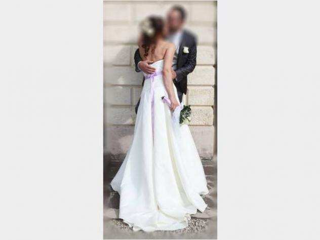 Abito da sposa realizzato a mano da professionista