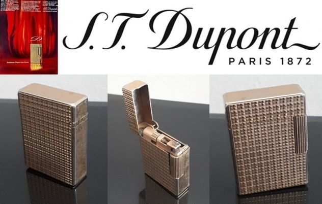 Accendino S.T. Dupont Linea 1 Oro Punta di Diamanti.