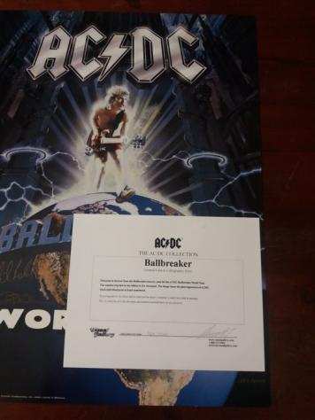 ACDC - Multiple artists - Ballbreaker World Tour 1995 - Litho - Limited Edition - Printed Signatures - COA - Articolo memorabilia merce ufficiale - 1