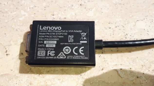 Adattatore Lenovo da Mini Display Port a VGA