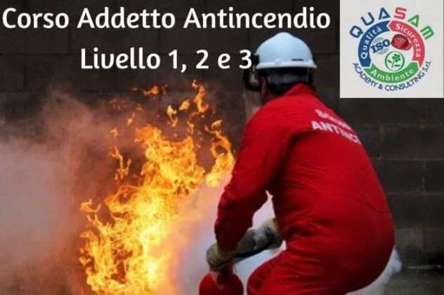 Addetto antincendio di livello 1, 2 e 3 (D.M. 02092021)