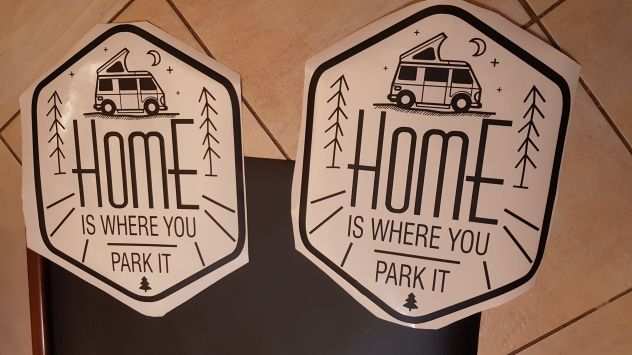 adesivi per camper caravan van home is where you park it un elemento