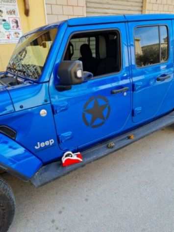 adesivi per jeep gladiator per cofano e stelle sportelli e posteriori 5 elementi